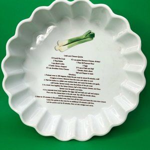 Quiche Pan Round 2” Deep & 9” Diameter Leak Recipe